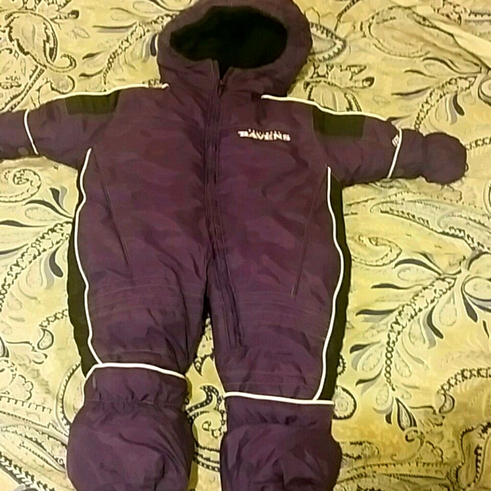 RAVENS PURPLE 0-3 MONTHS SNOW SUIT